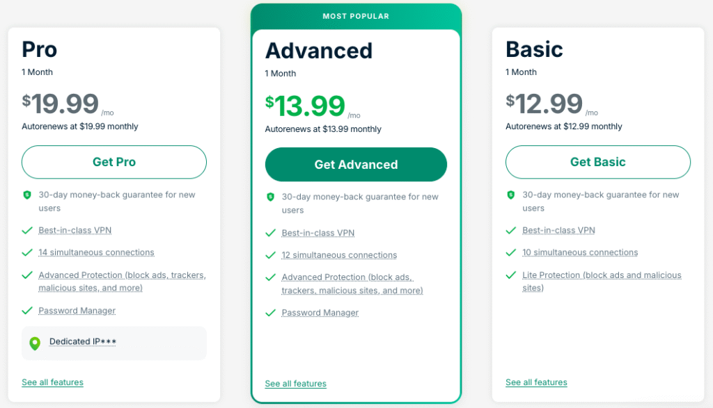 expressvpn 1 month price plan